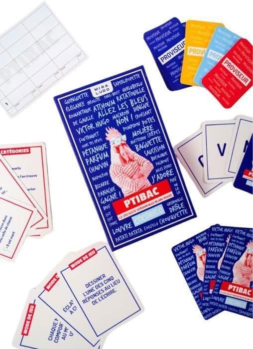 Kultspelet för den lilla soptunnan Blå Vit Röd Version - Frankrike