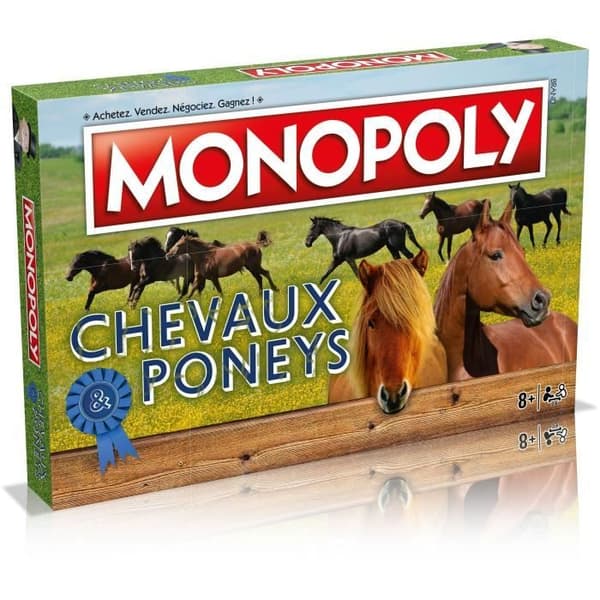 Monopolhästar och ponnyer - Vinnande drag - Brädspel - Barn - Festspel - Grönt