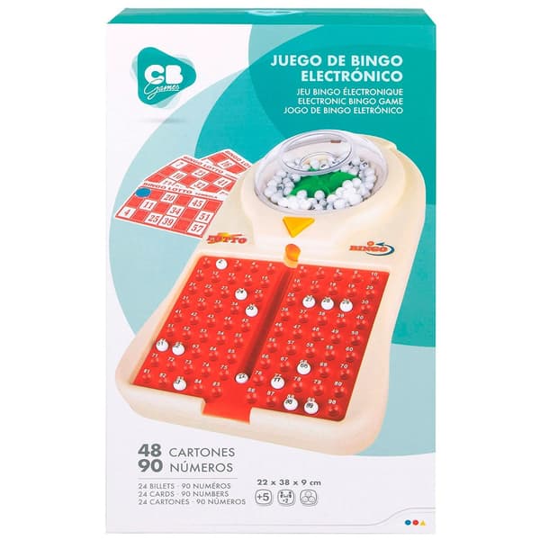 Cb Games Elektrisk Bingo 48 22x38 Cm 22x38 Cm Brädspel Flerfärgad