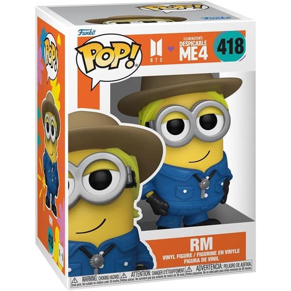 Figurine Funko Pop - Funko - Despicable Me 4 RM Minion - Rörlig huvud - 3 tum - Gul