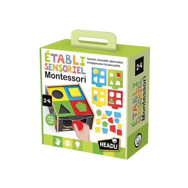 Färg och form spel Headu Montessori sensorisk arbetsbänk