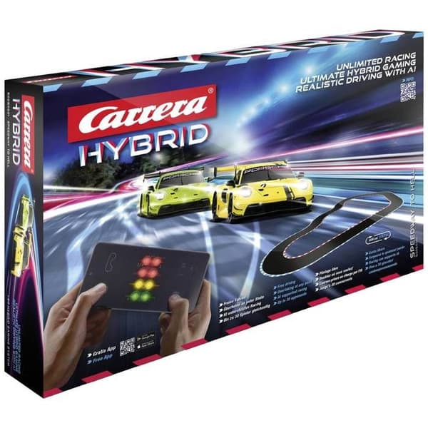 Carrera 50050001 Hybrid ljusgrön nybörjarset