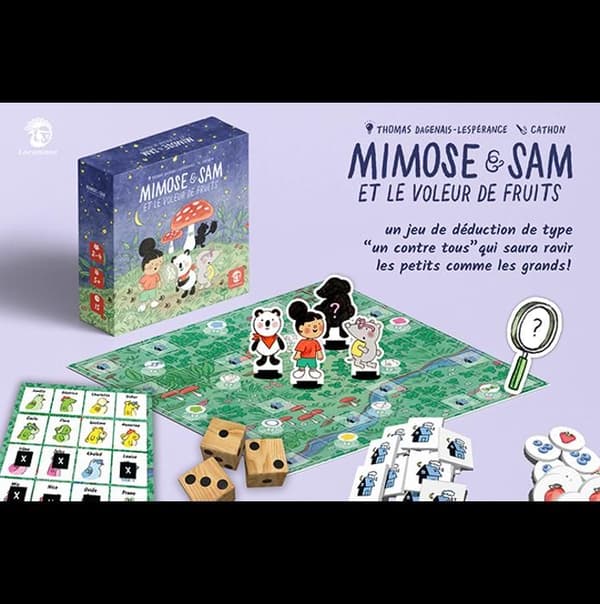 MIMOSE & SAM AND THE FRUIT THIEF - Brädspel - Fransk version