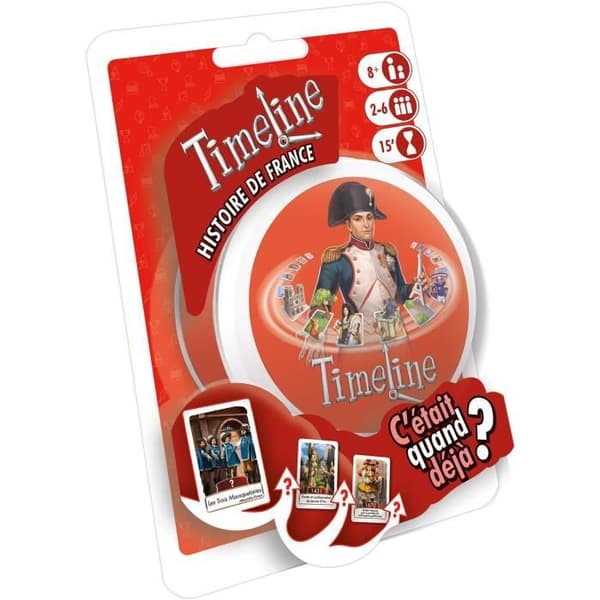 Tidslinje - Brädspel - ASMODEE - Frankrikes historia - Blandat - Från 6 år