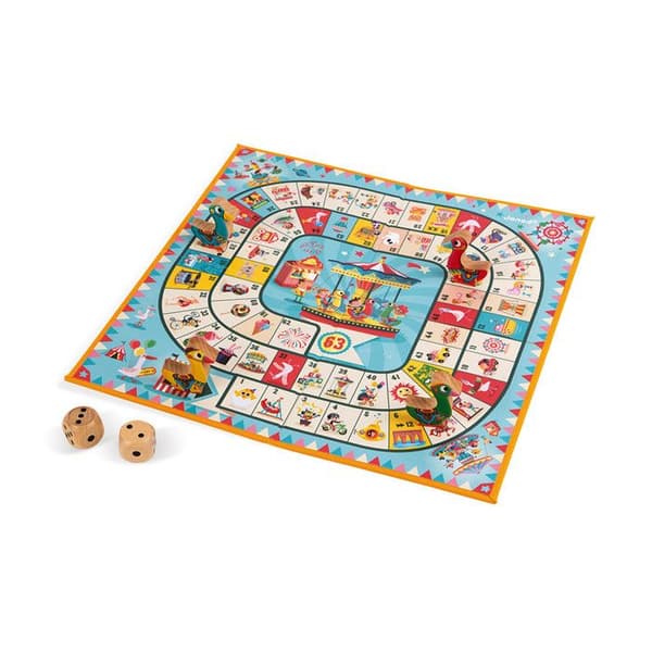 "snurra gås spel i trä"