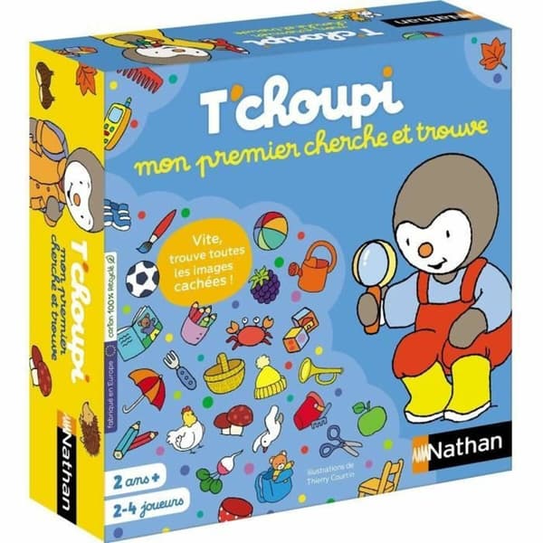 Lærerigt Spil Nathan T'choupi my first seek and find (6 enheder)