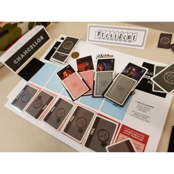 Secret Hitler Brætspil - strategispil Puslespil for 2-8 personer