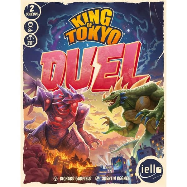Strategispel - IELLO - King of Tokyo Duel - 2 spelare eller fler - Ålder 8 och uppåt - Inomhus