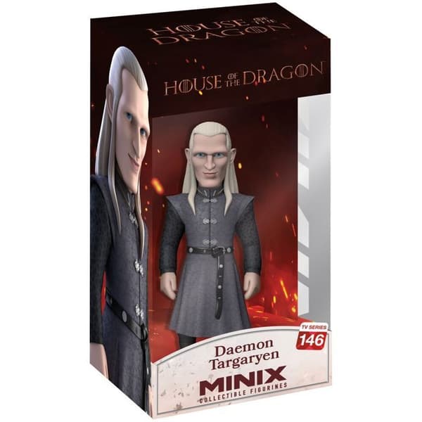 Samlarfigur - Minix - Daemon Targaryen - 120 mm - Håndmalet - Blandede