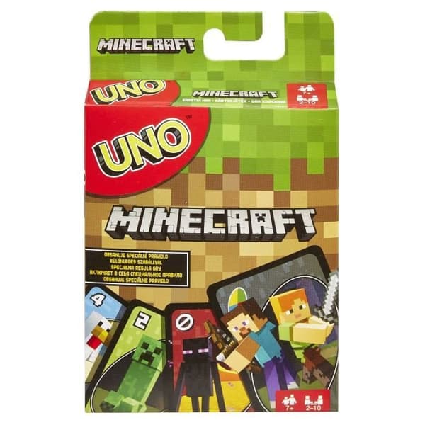 Mattel Games - Uno Minecraft - Kortspel - Från 7 år - UNO - FPD61