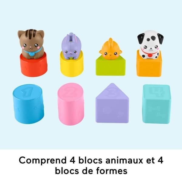 Fisher-Price®-Animal Transport Crate Sorter-8 blocksorterare HTW93
