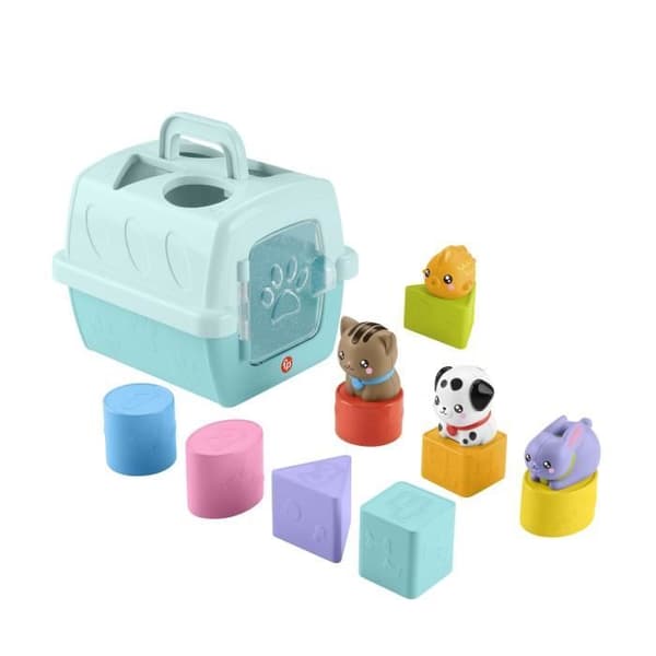 Fisher-Price®-Animal Transport Crate Sorter-8 blocksorterare HTW93