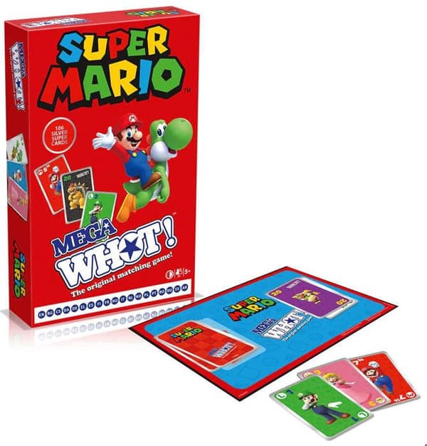 Socialt kortspel Super Mario Mega Whot! av Winning Moves