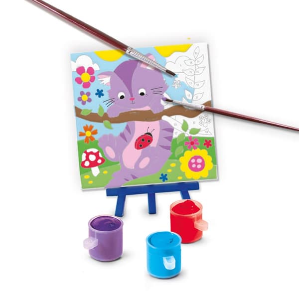 Tegningssæt SES Creative Paint by number on canvas