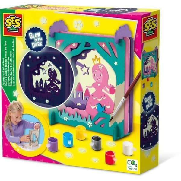 Tegningssæt SES Creative glows in the dark