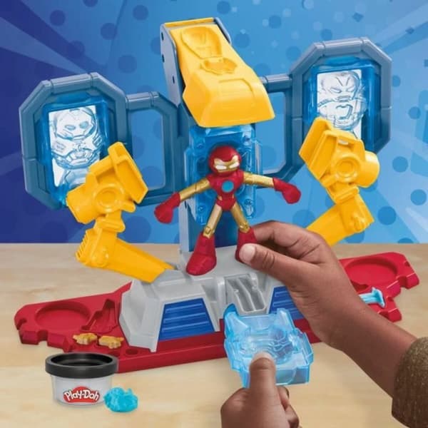 Muovailuvahapeli Play-Doh Iron Man Armor Factory Keltainen