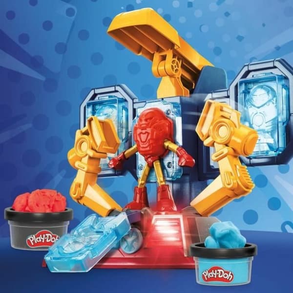 Muovailuvahapeli Play-Doh Iron Man Armor Factory Keltainen