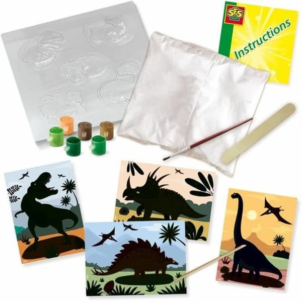 Ritningsset SES Creative 2 in 1 Dinosaurs