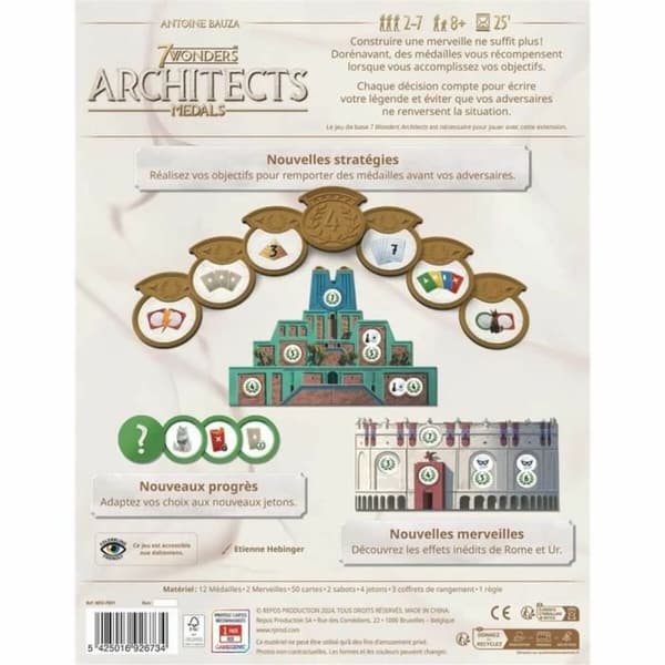 Brætspil Asmodee 7 Wonders : Architects