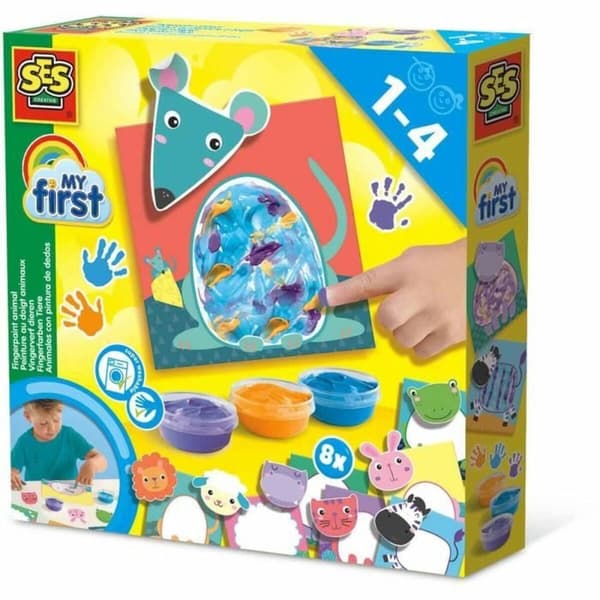 Tegningssæt SES Creative Finger painting