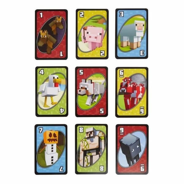 Brætspil Mattel Uno Minecraft