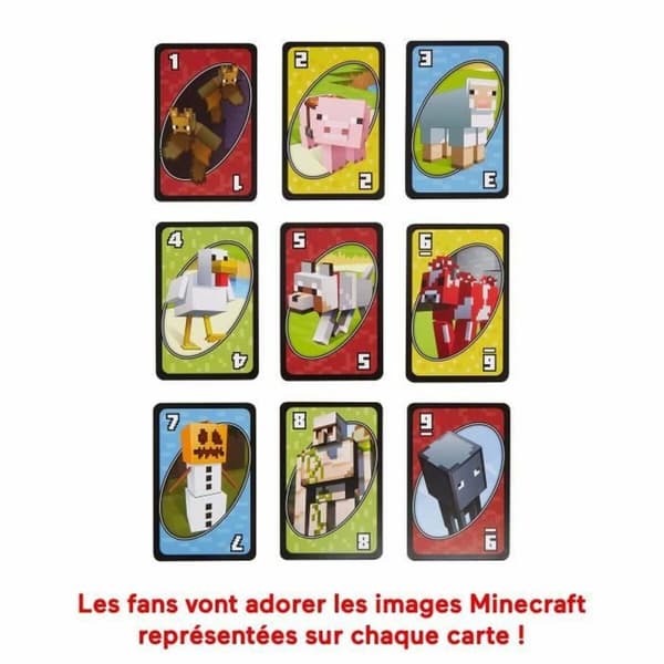 Brætspil Mattel Uno Minecraft