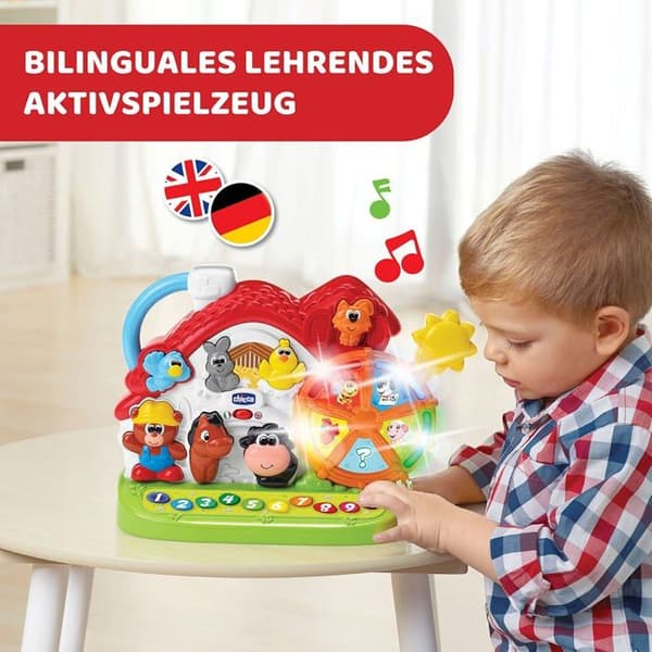 Aktivitetstabell - Chicco aktivitetsleksak - 9604000100 - Talking farm (Relansering) (D/GB), , färgglad