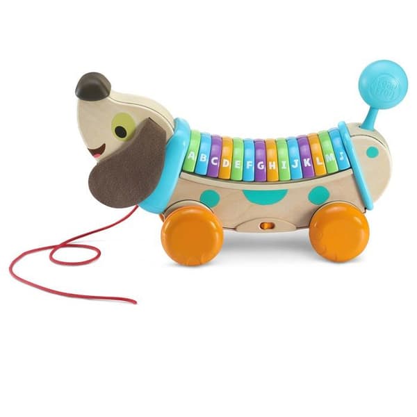 Aktivitetsbord - Vtech aktivitetsleksak - 80-615222 - Ekohund för barn i trä Upptäck bokstäver och sånger,