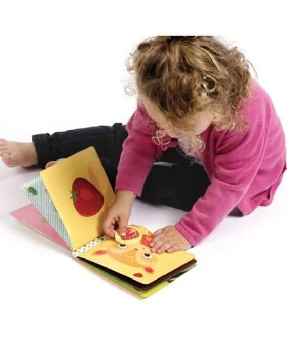 LUDI - Book of dofts aktivitetsleksak - Sensoriskt uppvaknande spel - Baby - Blandat - PEVA - Från 12 månader