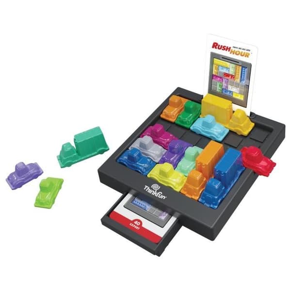 ThinkFun Rush Hou-Logic-spel-Pussel-Trafikstockning-40 utmaningar 4 nivå-1 Spelare eller mer-från 8 år-Ravensburger-Mixed-6600