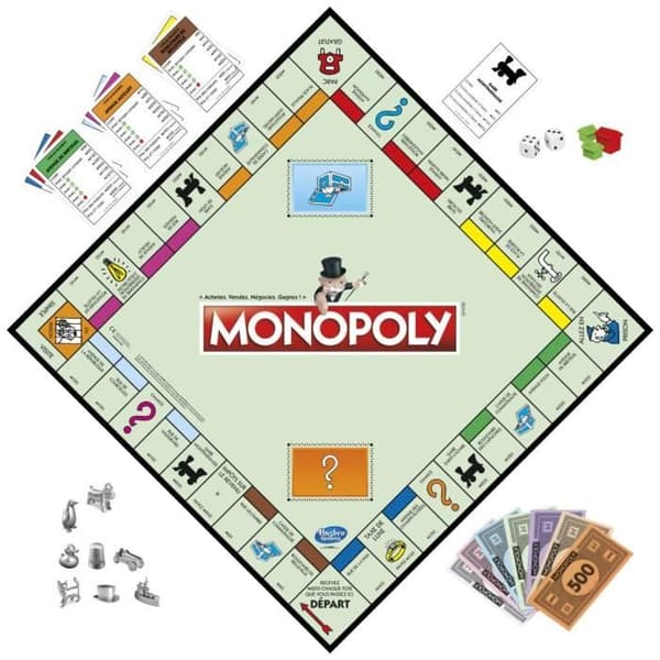 Classic Monopol - Spel för familj och barn - 2 till 6 spelare - från 8 år