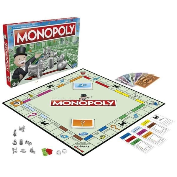 Classic Monopol - Spel för familj och barn - 2 till 6 spelare - från 8 år