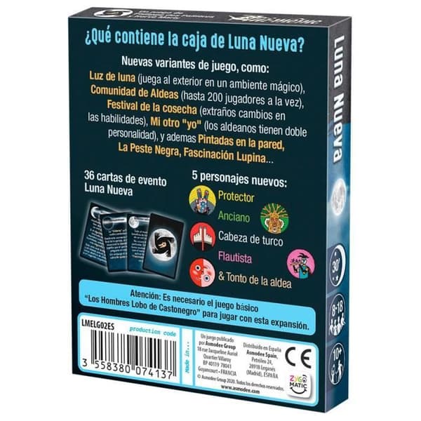 Zygomatic The Werewolves of Castronegro: New Moon - Spanish Expansion, LOB02ES