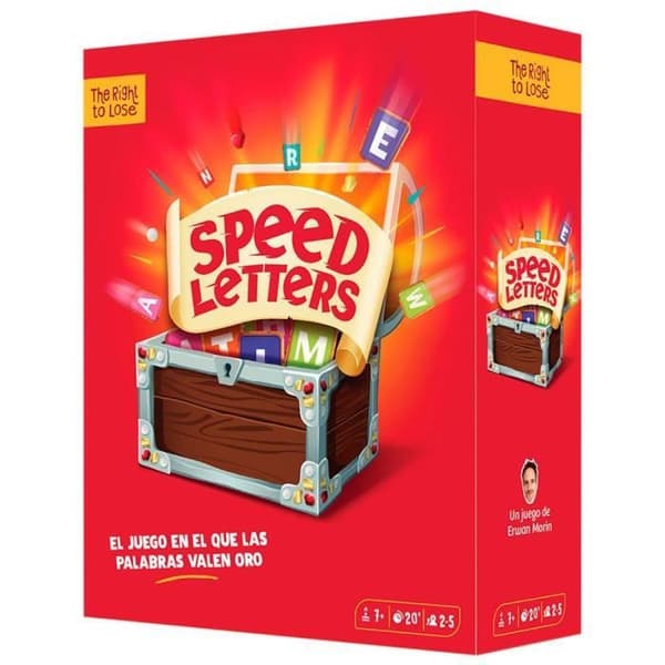 Asmodee Speed Letters kortspel - Spansk version - För barn - 230 olika ord