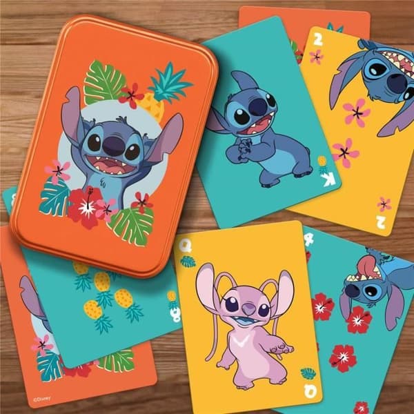 Stitch Card Game - Disney - Brädspel - 52 kort - Hawaiian färger