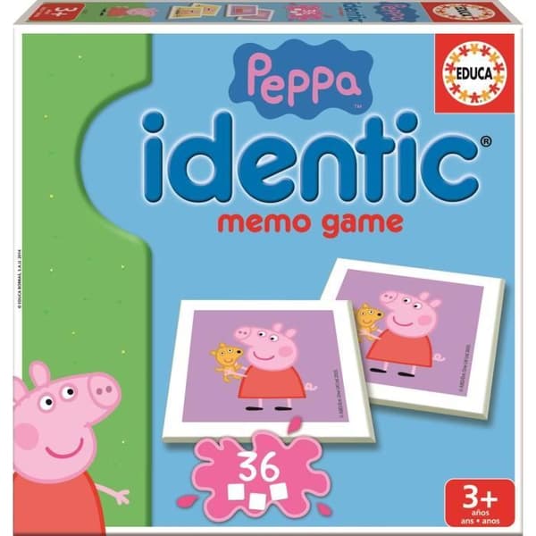Peppa Pig Memory - EDUCA - Idendit - Form av par - Pojke och flicka - 3 år och över