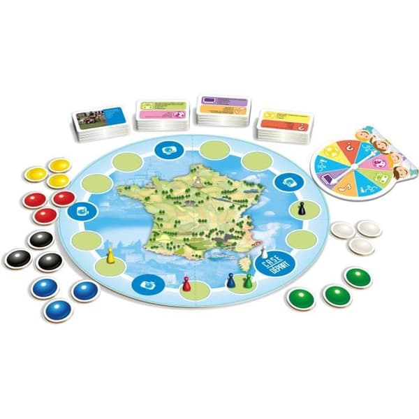 Brädspel Frankrike Quiz Junior - TACTIC - Frågor och svar - För vuxna och barn från 7 år