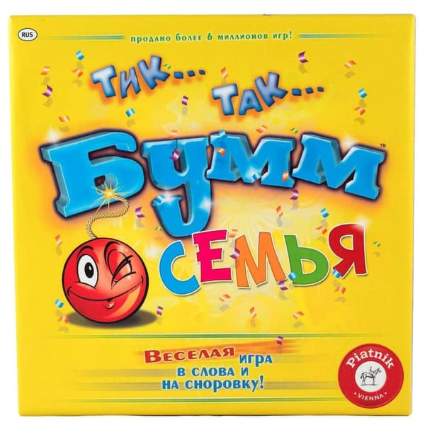 PIATNIK Board game Tik Tak Bumm Family (In Russian lang.)