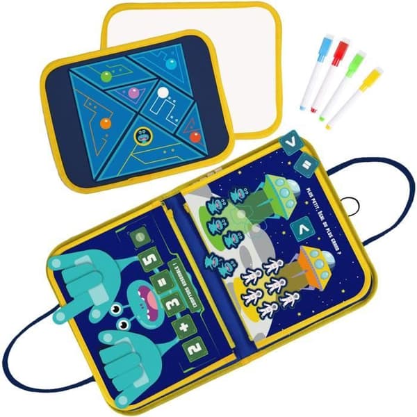 Space Activity Pouch - Montessori - JADE - Pedagogiskt spel - Resor - Sensoriskt - Barnspel - Fransk design