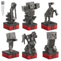 Miniatyrbild 2 av 4: Minecraft Overworld Heroes Vs Hostile Mobs schackuppsättning