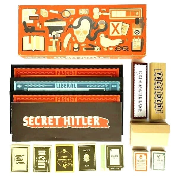 Secret Hitler Lautapeli - strategiapeli Pulmapeli 2-8 hengelle