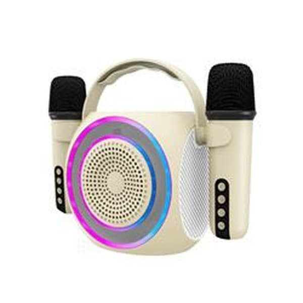 Høyttaler med Karaokemikrofon Celly PARTYMIC2WH Hvit