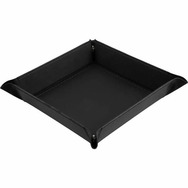 Sällskapsspel - brädspel Shibby - 60017078 - Fällbord, bas i svart skinn - 22 x 22cm
