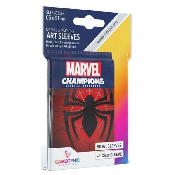 Sällskapsspel - Marvel Champions: 50-pack Spider-Man skyddskort 66 x 91 mm (Standard)