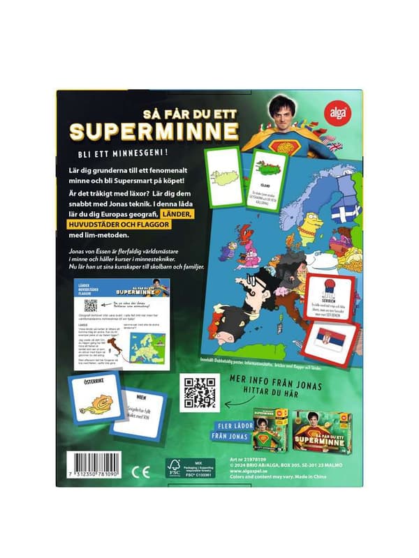 Så får du ett Superminne - Flaggor & Länder