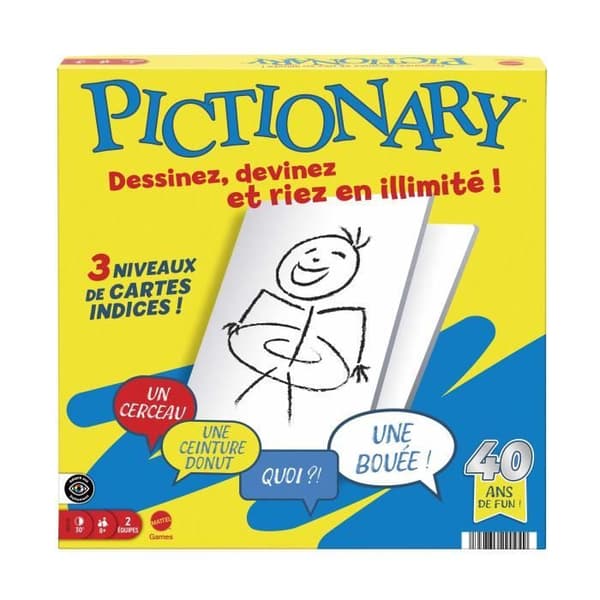 Pictionary - Familjespel för barn och vuxna - 8 år+ - JDX98