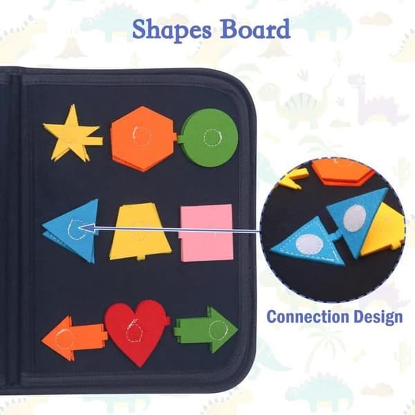 Utbildningsleksak - Withosent - Busy Board Montessori - 20 livskompetenser - Flerfärgad - 3 år och äldre