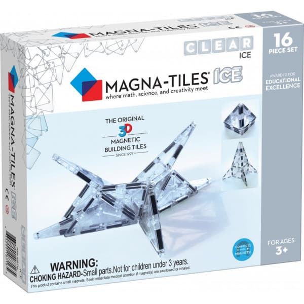 MAGNA-TILES Clear Ice udvidelsessæt, 16 dele