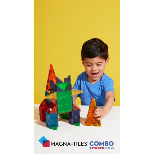MAGNA-TILES & microMAGS Kombinations magnetbygge sæt, 46 dele