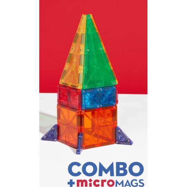 MAGNA-TILES & microMAGS Kombinations magnetbygge sæt, 46 dele